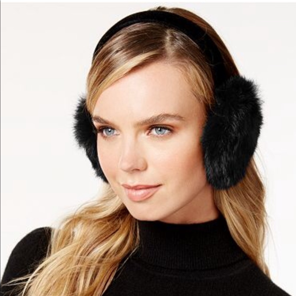 SURELL REX RABBIT FUR WITH VELVET BAND